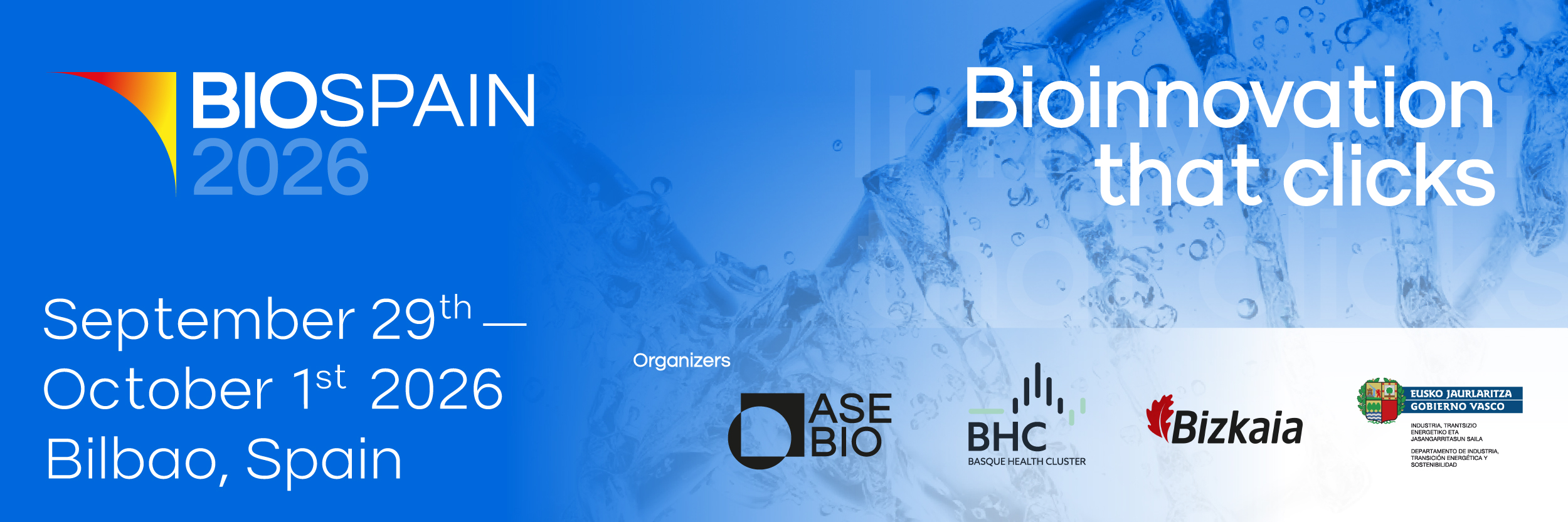 BIOSPAIN 2026. Bilbao. Spain