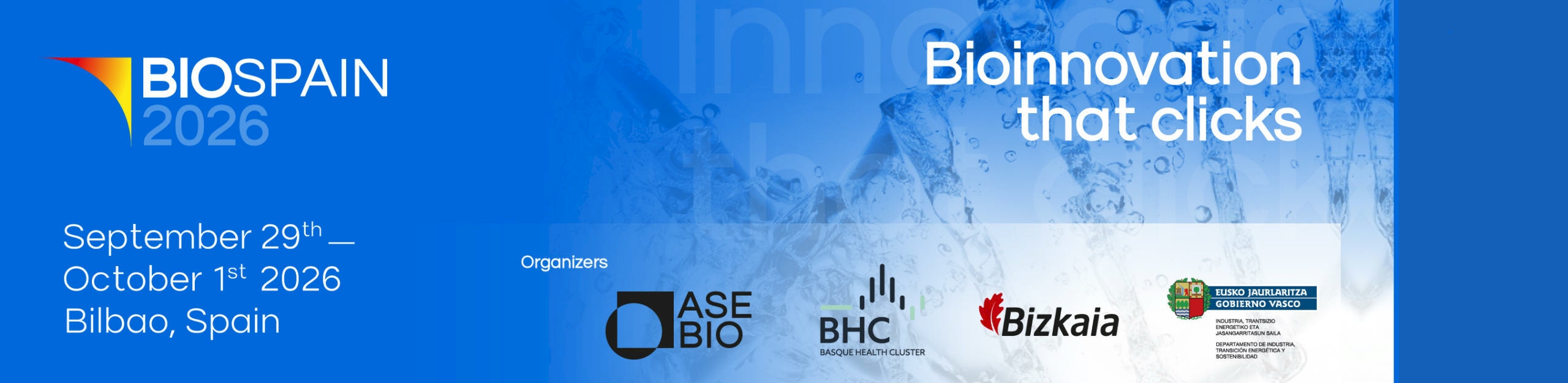 BIOSPAIN 2026. Bilbao. Spain